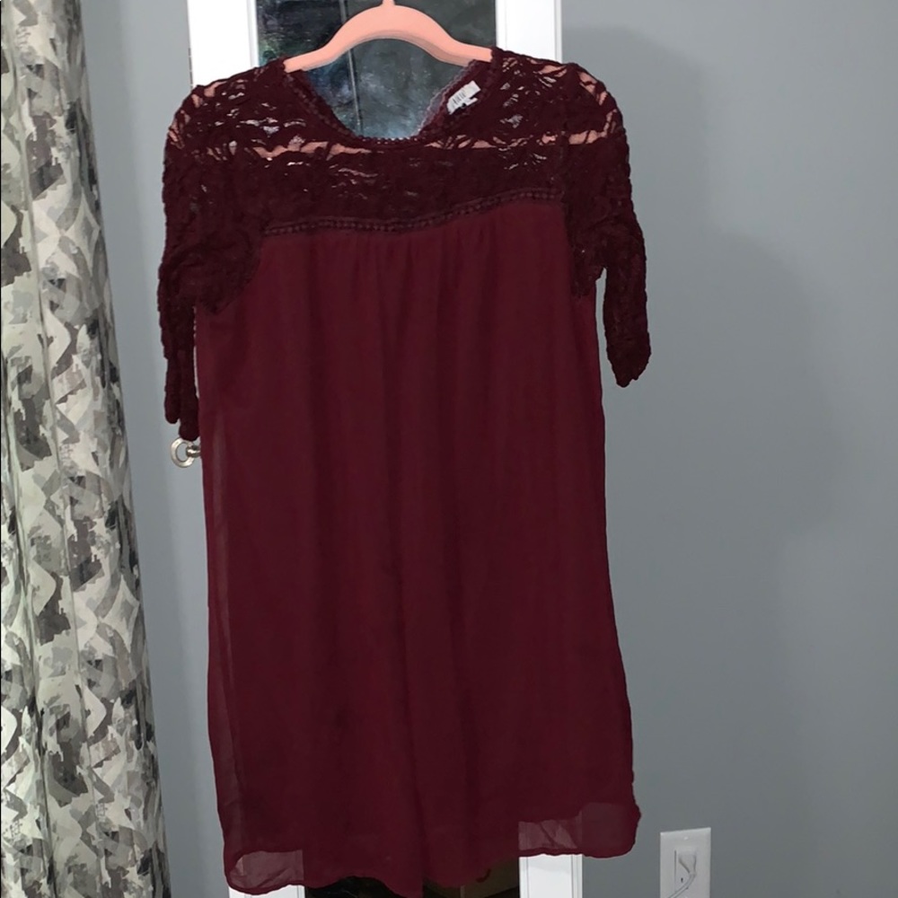 Burgundy tunic